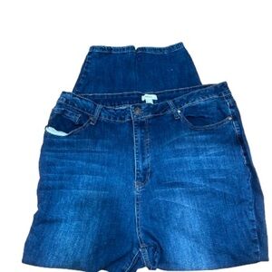 Forever 21 Dark Blue High Rise Jeans